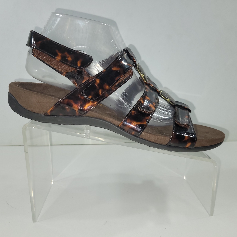 Vionic 44Amber Women's Tortoise Shell Strappy Women Sandals Size 11